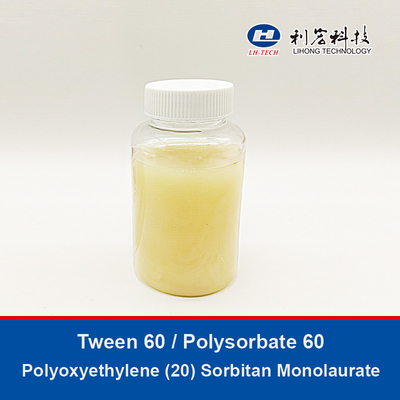 Tween 60 Polysorbate 60 Polyoxyethylene 20 Sorbitan Monolaurate Liquid Cas 9005-67-8  China Factory Food Additives