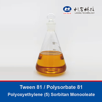 Tween 81  Polysorbate 81  Polyoxyethylene (5) Sorbitan Monooleate Surfactant Industry
