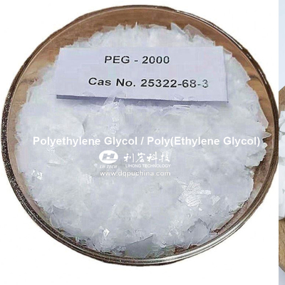 Polyethylene Glycol PEG 2000 3000 Surfactant Raw Materials White Flake Cas 25322-68-3